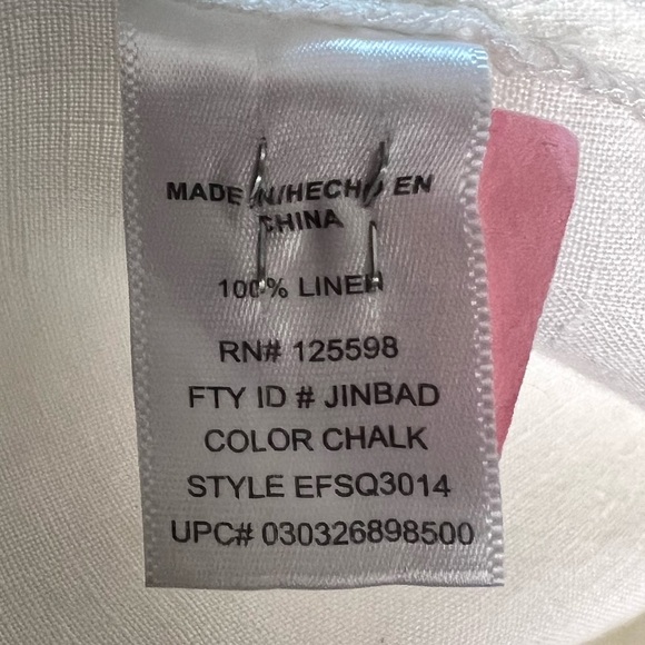 Company, Ellen Tracey Linen Roll Up Sleeve, Chalk Color, Size Medium - Picture 9 of 9